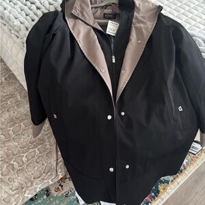 Jones New York Black Jacket with Pink Accents